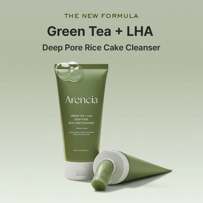 [ARENCIA] Green Tea + LHA Deep Pore Rice Cake Cleanser 150g