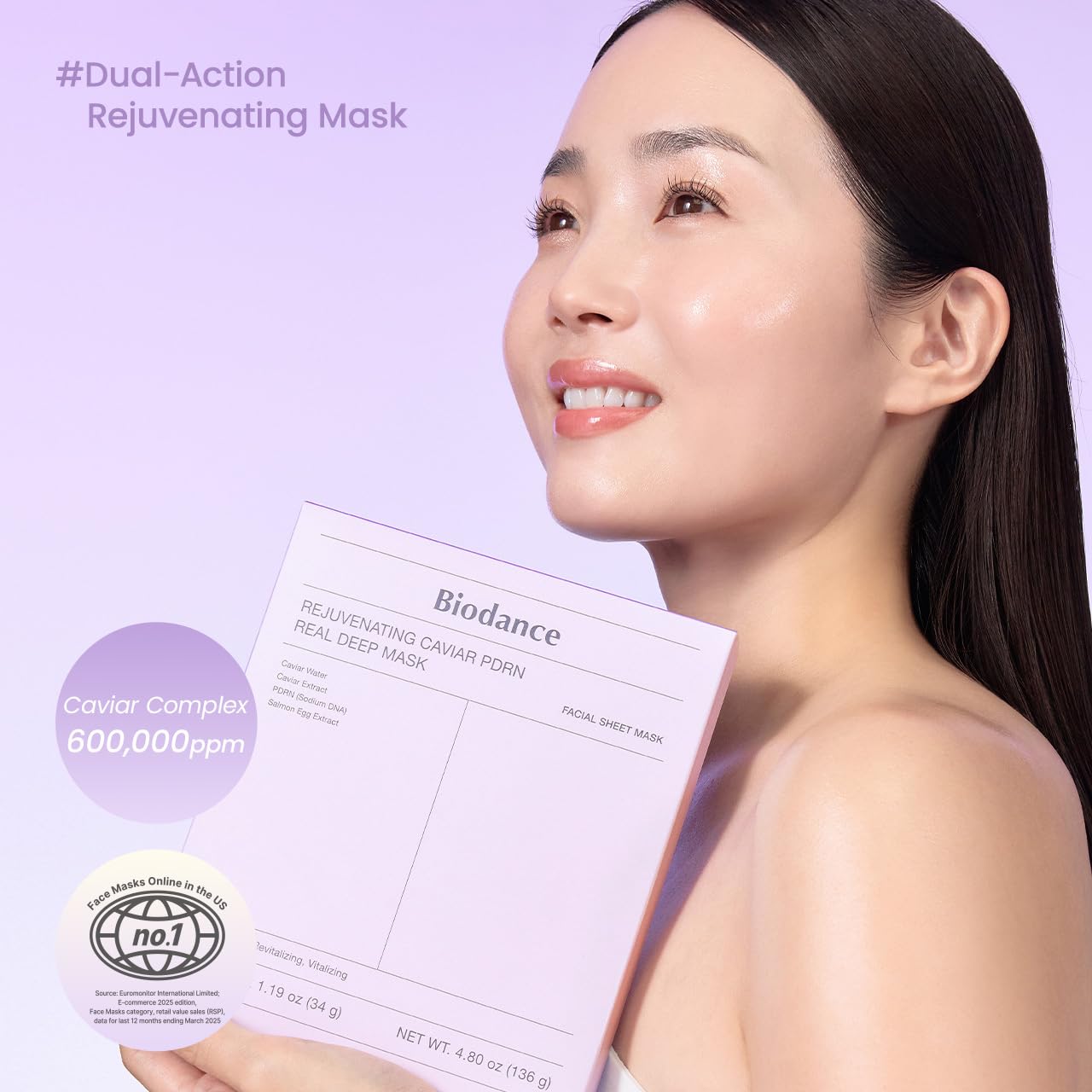 BIODANCE REJUVENATING CAVIAR PDRN REAL DEEP MASK 4EA