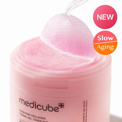 [Medicube] PDRN PINK COLLAGEN TONING GEL TONER PAD 70ea