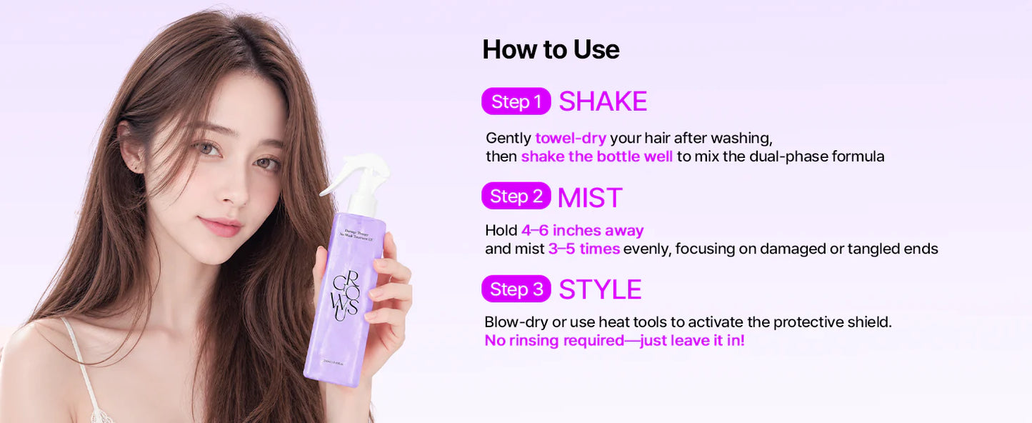[GROWUS] Damage Therapy No-wash Treatment EX True Me 250ml