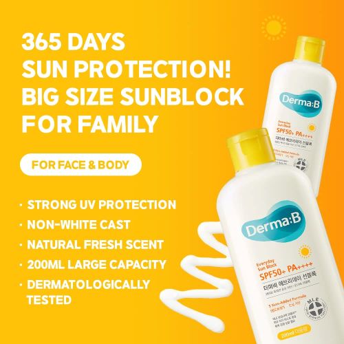 [Derma-B] *renewal* Everyday Sun Block SPF50+ PA++++ 200ml (Face&Body)