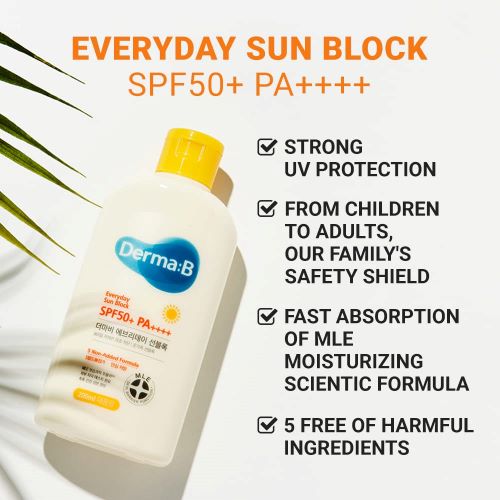 [Derma-B] *renewal* Everyday Sun Block SPF50+ PA++++ 200ml (Face&Body)