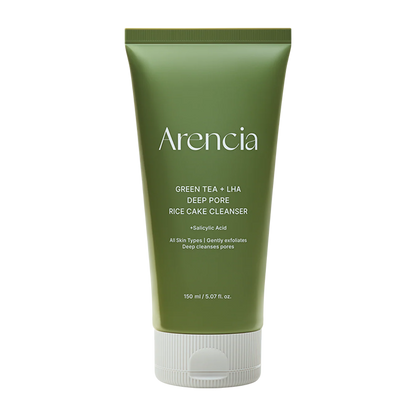 [ARENCIA] Green Tea + LHA Deep Pore Rice Cake Cleanser 150g