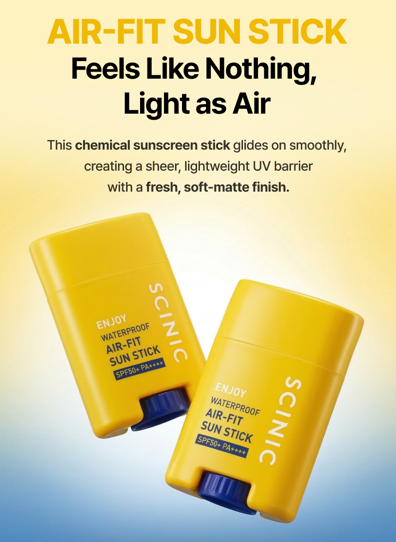 [SCINIC] Enjoy WaterProof Air-fit Sun Stick SPF50+ PA++++ 20g