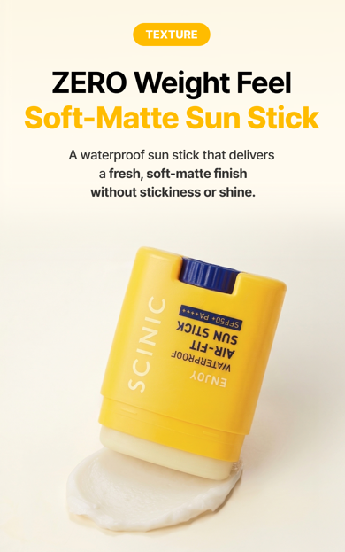 [SCINIC] Enjoy WaterProof Air-fit Sun Stick SPF50+ PA++++ 20g