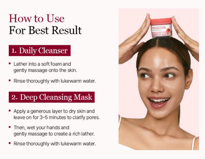 [Round Lab] Camellia Deep Collagen Rice Cake Mask Cleanser 100ml