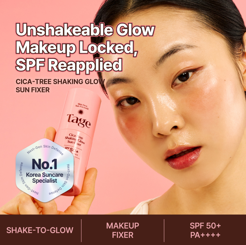 TAGE Cica-Tree Shaking Glow Sun Fixer SPF50+ PA++++ | 50ml
