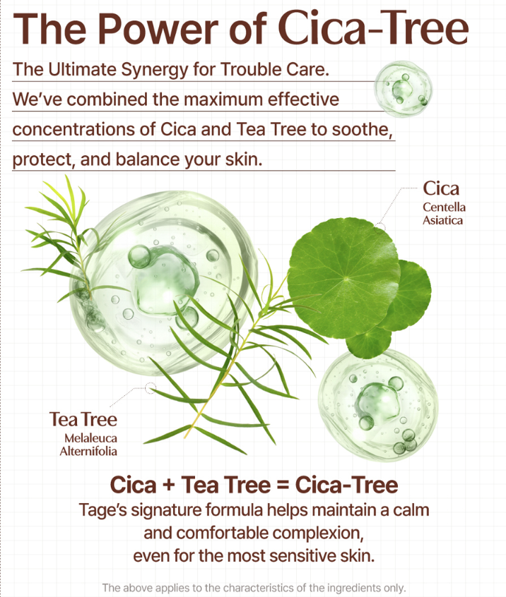 TAGE Cica-Tree Shaking Glow Sun Fixer SPF50+ PA++++ | 50ml