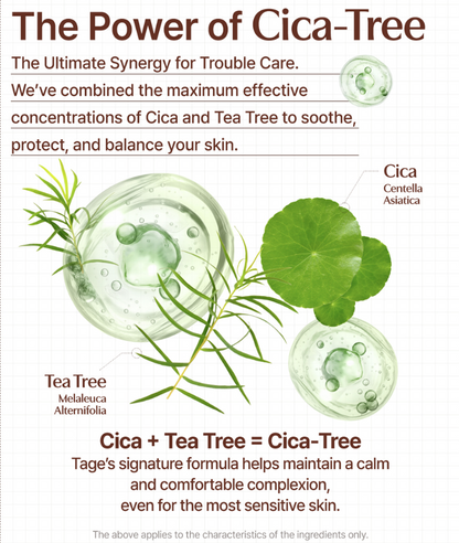 TAGE Cica-Tree Shaking Glow Sun Fixer SPF50+ PA++++ | 50ml