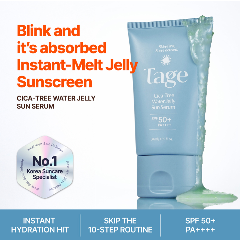 TAGE Cica-Tree Water Jelly Sun Serum SPF50+ PA++++ | 50ml